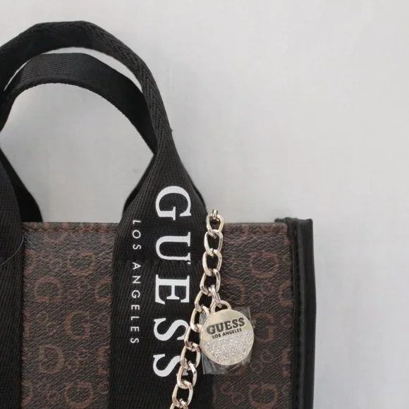 Guess women's mini crossbody purse bag brown - Picture 3 of 6